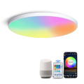 Smart WiFi-Controlled RGB LED Ceiling Light with Voice Assistance for Living Room and Bedroom